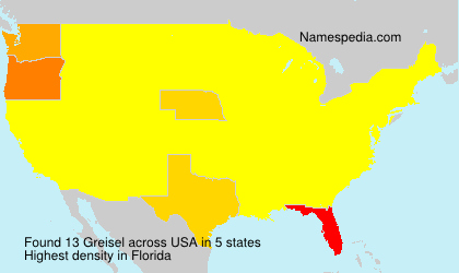 Surname Greisel in USA Surname Greisel in USA