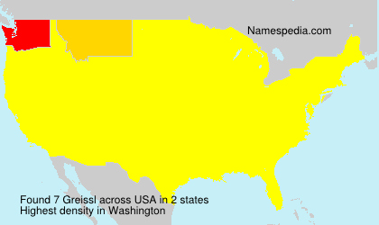 Surname Greissl in USA Surname Greissl in USA