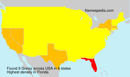Surname Greisy in USA Surname Greisy in USA