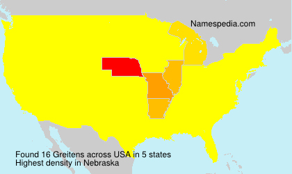 Surname Greitens in USA