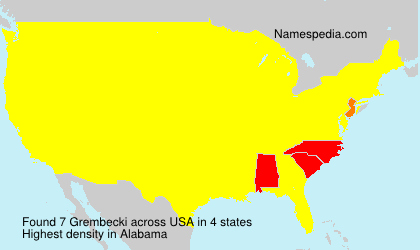 Surname Grembecki in USA