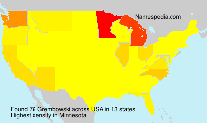 Surname Grembowski in USA Surname Grembowski in USA