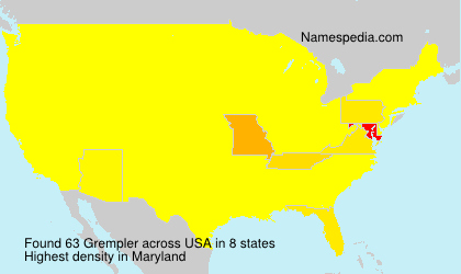 Surname Grempler in USA Surname Grempler in USA