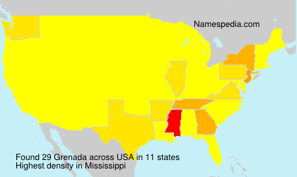 Surname Grenada in USA Surname Grenada in USA