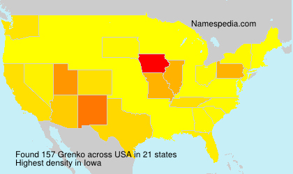 Surname Grenko in USA Surname Grenko in USA