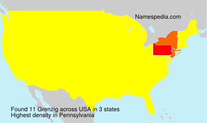 Surname Grenzig in USA Surname Grenzig in USA