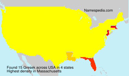 Surname Gresek in USA Surname Gresek in USA