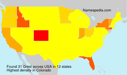 Surname Gresl in USA Surname Gresl in USA