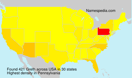 Surname Greth in USA Surname Greth in USA