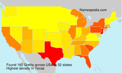 Surname Gretta in USA Surname Gretta in USA