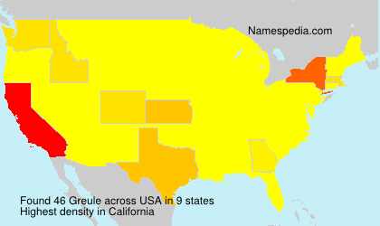 Surname Greule in USA