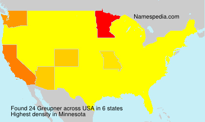 Surname Greupner in USA Surname Greupner in USA