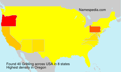 Surname Gribling in USA Surname Gribling in USA
