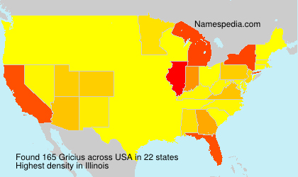 Surname Gricius in USA Surname Gricius in USA