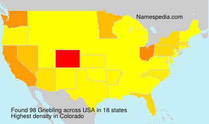 Surname Griebling in USA Surname Griebling in USA