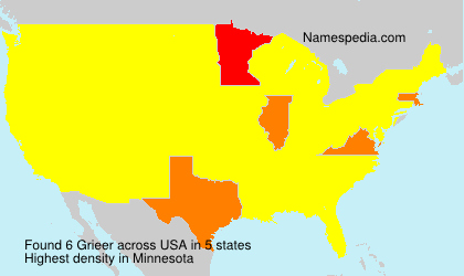 Surname Grieer in USA Surname Grieer in USA