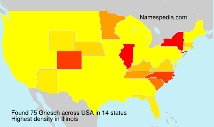 Surname Griesch in USA Surname Griesch in USA