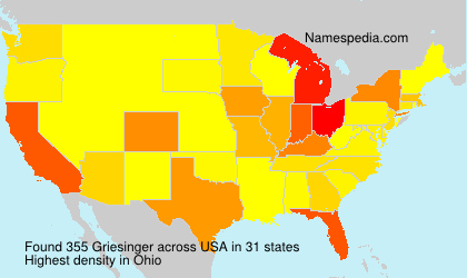 Surname Griesinger in USA Surname Griesinger in USA