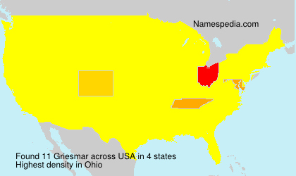 Surname Griesmar in USA Surname Griesmar in USA