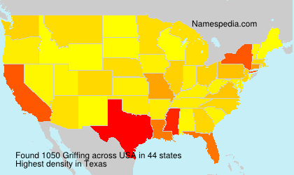 Surname Griffing in USA Surname Griffing in USA