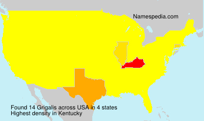 Surname Grigalis in USA Surname Grigalis in USA