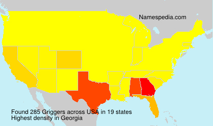 Surname Griggers in USA Surname Griggers in USA