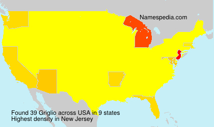 Surname Griglio in USA Surname Griglio in USA