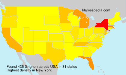Surname Grignon in USA Surname Grignon in USA