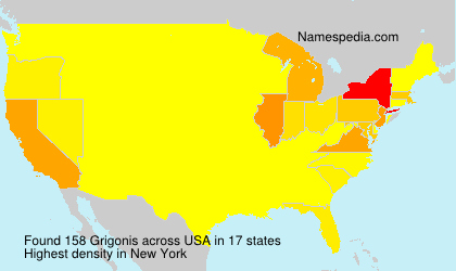 Surname Grigonis in USA Surname Grigonis in USA