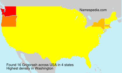 Surname Grigorash in USA Surname Grigorash in USA