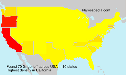 Surname Grigorieff in USA Surname Grigorieff in USA