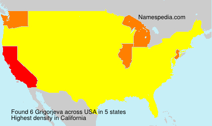 Surname Grigorjeva in USA