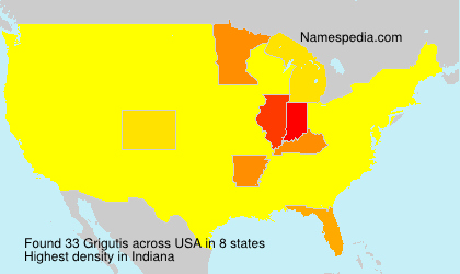 Surname Grigutis in USA Surname Grigutis in USA