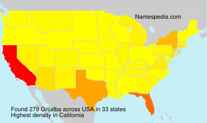 Surname Grijalba in USA Surname Grijalba in USA