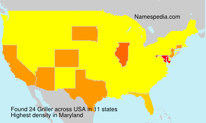 Surname Griller in USA