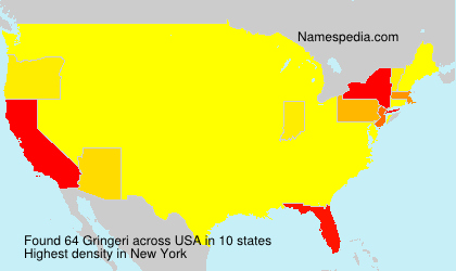 Surname Gringeri in USA Surname Gringeri in USA