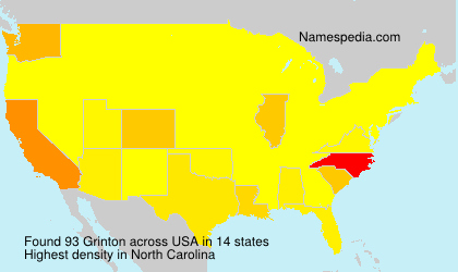 Surname Grinton in USA Surname Grinton in USA
