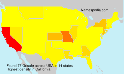 Surname Grisafe in USA Surname Grisafe in USA