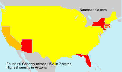 Surname Grisanty in USA Surname Grisanty in USA