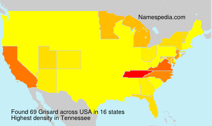 Surname Grisard in USA Surname Grisard in USA