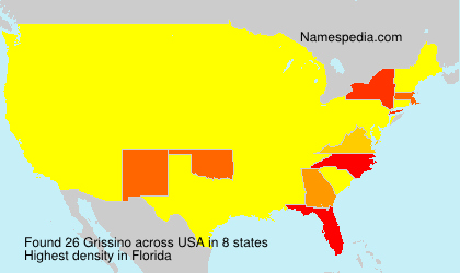 Surname Grissino in USA Surname Grissino in USA