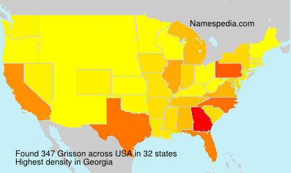 Surname Grisson in USA Surname Grisson in USA