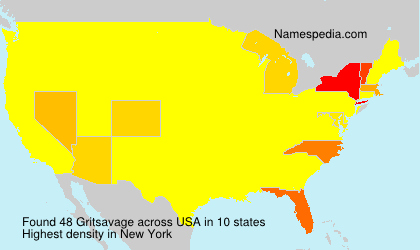 Surname Gritsavage in USA Surname Gritsavage in USA