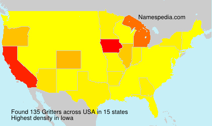 Surname Gritters in USA Surname Gritters in USA