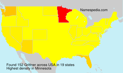 Surname Grittner in USA Surname Grittner in USA