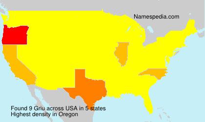 Surname Griu in USA Surname Griu in USA