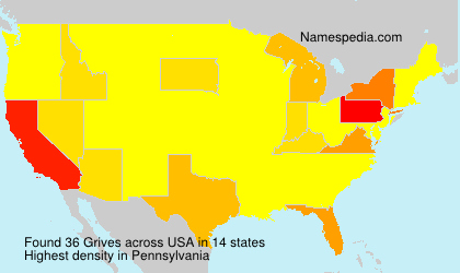 Surname Grives in USA Surname Grives in USA