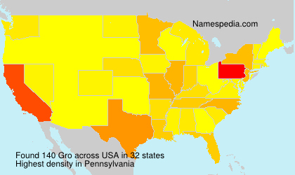 Surname Gro in USA Surname Gro in USA