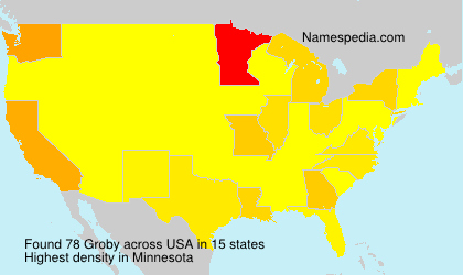 Surname Groby in USA Surname Groby in USA