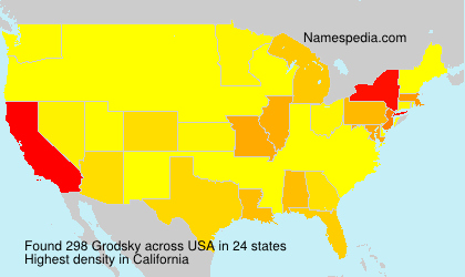 Surname Grodsky in USA Surname Grodsky in USA
